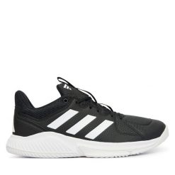 Buty halowe adidas. Czarne buty sportowe męskie Adidas, bez wzorów, bez zapięcia. Za 329.99 zł.