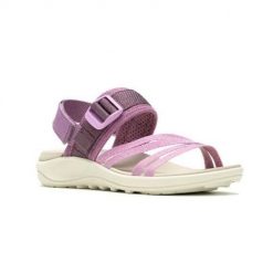 Buty do chodzenia damskie Merrell District 4 Backstrap. Fioletowe obuwie trekkingowe damskie Merrell, z materiału, bez zapięcia. Za 539.99 zł.
