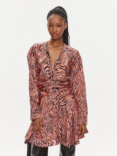 Pinko Sukienka codzienna Anchise 102773 A1KD Różowy Regular Fit. Czerwone sukienki damskie Pinko, na co dzień, bez wzorów, z syntetyku, bez kołnierzyka, bez ramiączek, proste. Za 1,029.00 zł.