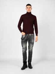 Xagon Man Sweter "Turtleneck" | A22081&ELV18 | Mężczyzna | Bordowy. Czerwone swetry męskie Xagon, m, bez wzorów, z dzianiny, bez kołnierzyka, bez ramiączek. W wyprzedaży za 189.00 zł.