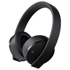 SONY PS4 Gold/Black Wireless Headset. Czarne słuchawki bezprzewodowe SONY. W wyprzedaży za 289.00 zł.