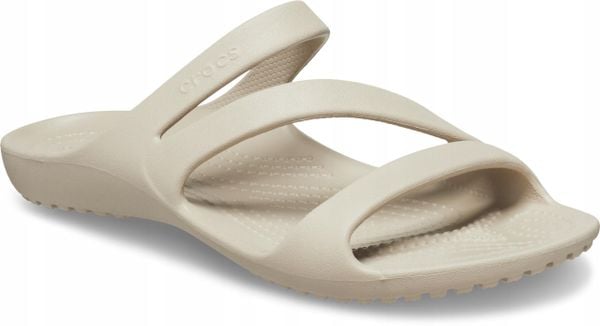 Klapki Dla Dorosłych Crocs Kadee II. Czarne klapki damskie Crocs, bez wzorów, z materiału, bez obcasa, bez zapięcia. Za 119.99 zł.