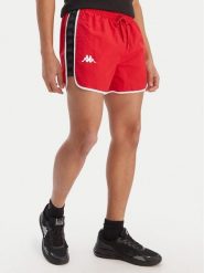Kappa Szorty kąpielowe Banda Cali 304S6G0 Czerwony Regular Fit. Czerwone kąpielówki męskie Kappa, l, bez wzorów, z syntetyku. Za 99.99 zł.