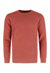 Sweter męski S-LARKS. Brązowe swetry męskie Volcano, l, bez wzorów, z bawełny, klasyczne, bez kołnierzyka, bez ramiączek. Za 159.99 zł.