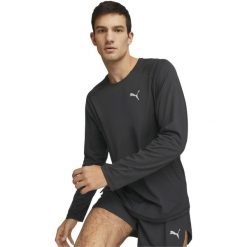 Bluza Puma Run Cloudspun Ls Tee, Mężczyźni. Czarne bluzy męskie Puma, m, bez wzorów, z poliesteru, bez ramiączek, bez kaptura. Za 290.00 zł.