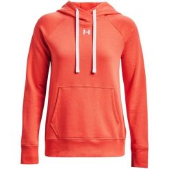 Damska Bluza Z Kapturem Rival Fleece Hoodie. Brązowe bluzy damskie Under Armour, l, bez wzorów, bez ramiączek, z kapturem. Za 304.99 zł.