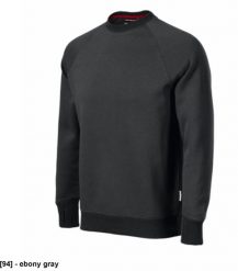 RIMECK - ADLER - - Bluza męska, g/m, % bawełna, % poliester ebony gray 3XL. Szare bluzy męskie RIMECK, m, bez wzorów, z bawełny, bez ramiączek, bez kaptura. Za 114.58 zł.