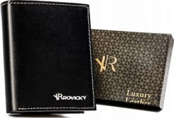 Rovicky Mały, skórzany portfel męski. Portfele męskie ROVICKY, bez wzorów. Za 146.84 zł.