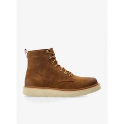 Buty outdoor męskie Sorel Slabtown 62 Six WP. Brązowe buty zimowe męskie Sorel, bez wzorów, bez obcasa, bez zapięcia. Za 534.99 zł.