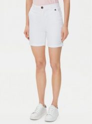U.S. Polo Assn. Szorty materiałowe WUP1121 Biały Regular Fit. Białe szorty damskie U.S. Polo Assn., bez wzorów, z bawełny. Za 129.99 zł.