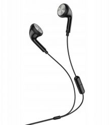 Słuchawki przewodowe douszne Jack 3,5 mm Hoco M73 czarne. Czarne słuchawki douszne Hoco. Za 24.28 zł.