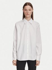 BOSS Koszula Baisana 50565457 Biały Regular Fit. Białe koszule damskie Boss, bez wzorów, z bawełny, bez kołnierzyka, bez ramiączek. Za 613.99 zł.