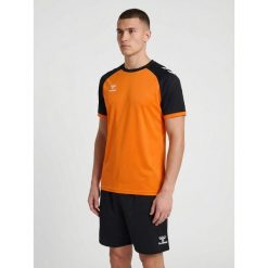 Koszulka Hummel League. Brązowe bluzki damskie Hummel, bez wzorów, eleganckie, bez kołnierzyka, bez ramiączek. Za 168.00 zł.