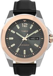 Zegarek Timex Zegarek męski Timex TW2V43000 czarny. Czarne zegarki męskie Timex, bez wzorów. Za 354.00 zł.