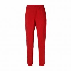 Spodnie do biegania Kappa Costi. Czerwone spodnie materiałowe męskie Kappa, bez wzorów, z dresówki. Za 188.00 zł.