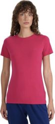 Koszulka damska 4F F2439 ciemny róż 4FWAW25TTSHF2439 53S L. Czerwone bluzki damskie 4F, l, bez wzorów, bez kołnierzyka, bez ramiączek. Za 48.60 zł.
