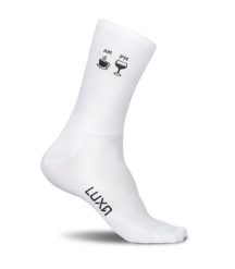 Skarpety Rowerowe Luxa Coffee-Wine. Białe skarpetki damskie LUXA, bez wzorów, z elastanu. Za 49.90 zł.
