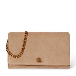 Torebka LAUREN RALPH LAUREN. Brązowe torebki do ręki damskie Lauren Ralph Lauren, bez wzorów, bez dodatków. Za 949.99 zł.