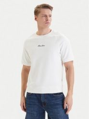 Guess Jeans Bluza M6GQB2 KCPR1 Biały Oversize. Białe bluzy męskie Guess Jeans, m, z aplikacjami, z bawełny, bez ramiączek, bez kaptura. Za 269.99 zł.