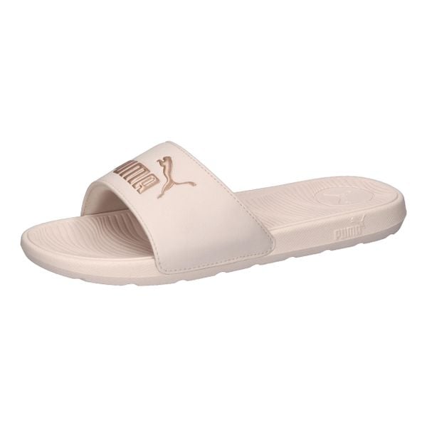 Klapki damskie Puma Cool Cat 2.0. Czerwone klapki damskie Puma, bez wzorów, z materiału, bez obcasa, bez zapięcia. Za 109.00 zł.