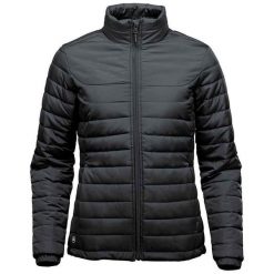 Damska Kurtka Termiczna Nautilus. Czarne kurtki sportowe damskie STORMTECH, xl, bez wzorów, bez ramiączek, bez kaptura, trekkingowe. Za 305.99 zł.