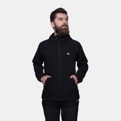 Kurtka męska utralekka softshell Alpinus Arbent. Czarne kurtki męskie Alpinus, m, bez wzorów, z softshellu, bez kaptura, trekkingowe. Za 249.00 zł.
