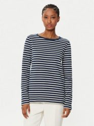 Weekend Max Mara Bluzka Erasmo 2515941061 Granatowy Regular Fit. Niebieskie bluzki damskie Weekend Max Mara, s, bez wzorów, z bawełny, bez kołnierzyka, bez ramiączek. Za 289.99 zł.