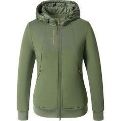 Damska bluza z kapturem zapinana na zamek Covalliero. Zielone bluzy damskie COVALLIERO, m, bez wzorów, z materiału, eleganckie, bez ramiączek, z kapturem. Za 377.00 zł.