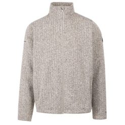 Trespass Porlock - Męska kurtka polarowa At300 Jasnoszary Marl. Białe kurtki męskie Trespass, m, bez wzorów, z polaru, bez kaptura. Za 295.99 zł.