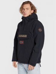 Napapijri Kurtka anorak Rainforest Winter 3 NP0A4GMC Czarny Regular Fit. Czarne kurtki męskie Napapijri, l, bez wzorów, z syntetyku, bez kaptura. Za 789.99 zł.