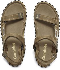 Gumbies męskie sandały TRACKER SANDALS UNISEX KHAKI 46. Brązowe sandały męskie Gumbies, bez wzorów, sportowe, bez zapięcia. Za 278.37 zł.