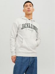 Jack & Jones Bluza Josh 12236513 Szary Standard Fit. Szare bluzy męskie Jack & Jones, m, bez wzorów, z syntetyku, bez ramiączek, bez kaptura. Za 189.99 zł.