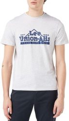 LEE HERITAGE TEE MĘSKI T-SHIRT SHARP GREY MELE L63QFQ03 112115168. Szare t-shirty męskie Lee, l, bez wzorów, bez kołnierzyka, bez ramiączek. Za 69.99 zł.