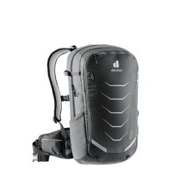 Plecak rowerowy Deuter Flyt 20 - graphite/black. Czarne plecaki damskie Deuter, bez wzorów, sportowe. Za 718.99 zł.
