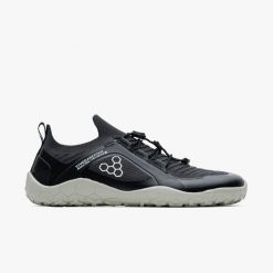 Buty turystyczne damskie Vivobarefoot Primus Trail Knit FG. Czarne obuwie trekkingowe damskie Vivobarefoot, bez zapięcia. Za 690.65 zł.