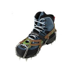 Raczki Turystyczne PRO Traxion Camo Moro XL_45_47. Brązowe buty zimowe męskie VOLVEN, bez wzorów, bez obcasa, bez zapięcia. Za 149.99 zł.