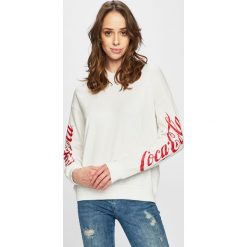 Tally Weijl - Bluza. Białe bluzy damskie TALLY WEIJL, m, bez wzorów, z bawełny, bez ramiączek, bez kaptura. W wyprzedaży za 49.90 zł.