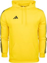 Adidas Bluza męska adidas Tiro 23 League Sweat Hoodie żółta IC7850 M. Żółte bluzy męskie Adidas, m, bez wzorów, bez kaptura. Za 198.86 zł.