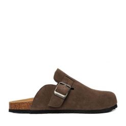 Klapki Go Soft. Brązowe klapki męskie GO SOFT, bez wzorów, bez zapięcia. Za 299.99 zł.