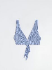 Góra od bikini braletka w paski - wielobarwny. Stroje kąpielowe damskie Sinsay, l, bez wzorów. Za 25.99 zł.