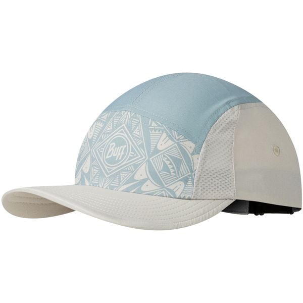 Czapka z daszkiem BUFF 5 PANEL GO CAP ESSI FLINT. Żółte czapki damskie Buff, bez wzorów, z elastanu. Za 144.42 zł.