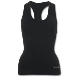 Koszulka Tank top do fitness damska Joma Brama Classic. Czarne bluzki damskie Joma, l, bez wzorów, sportowe, bez kołnierzyka, bez ramiączek. Za 69.99 zł.