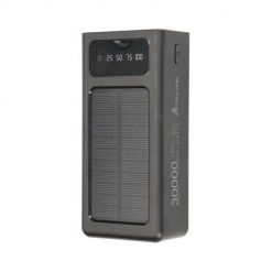 EPB-093 30000MAH SOLAR POWER BANK CZARNY. Czarne powerbanki ExtraLink. Za 154.99 zł.