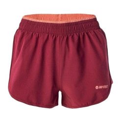 Shorty Damskie Laria. Czerwone szorty damskie Hi-tec, bez wzorów, sportowe. Za 87.99 zł.