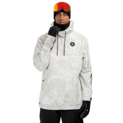 Kurtka snowboardowa męska W1 Tremblant. Białe kurtki sportowe męskie SIROKO, m, bez wzorów, z softshellu, bez kaptura, narciarskie. W wyprzedaży za 297.00 zł.