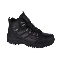 Buty trekkingowe męskie Skechers Relment. Czarne buty zimowe męskie Skechers, z materiału, bez zapięcia. Za 359.00 zł.