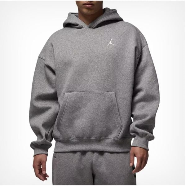 Bluza męska z kapturem Air Jordan Brooklyn Oversize Szara IB7235-091. Szare bluzy męskie Jordan, m, bez wzorów, sportowe, bez ramiączek, z kapturem. Za 412.85 zł.