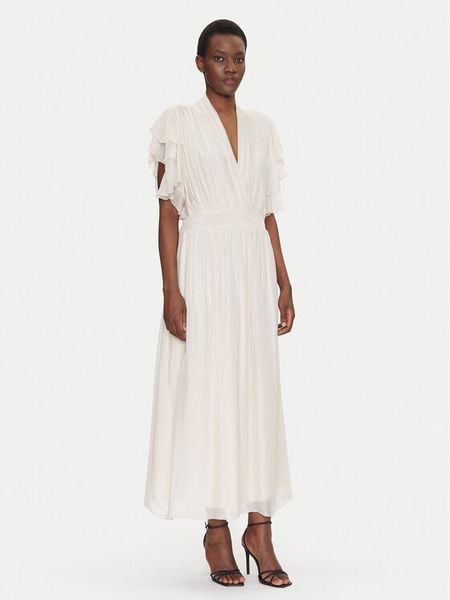 Dixie Sukienka letnia A207W017A Beżowy Regular Fit. Brązowe sukienki damskie Dixie, na lato, s, bez wzorów, z wiskozy, bez kołnierzyka, bez ramiączek. Za 359.99 zł.