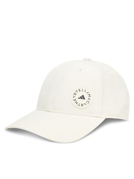 Adidas by Stella McCartney Czapka z daszkiem JZ5519 Beżowy. Brązowe czapki damskie adidas by Stella McCartney, bez wzorów, z poliesteru. Za 149.99 zł.