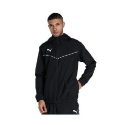 Puma teamRISE All Weather kurtka. Czarne kurtki męskie Puma, xl, bez wzorów, z materiału, z kapturem. Za 190.25 zł.